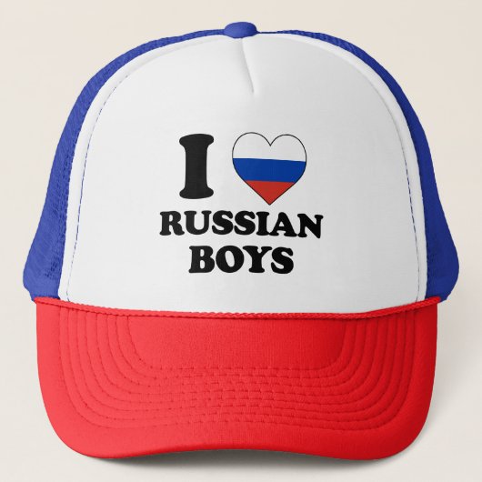 ロシアの少年が好き キャップ (正面)