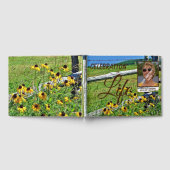 ロシアの山の野生の花のお祝いの生活 ゲストブック (全面)