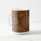 ロシアの彫刻木箱 コーヒーマグカップ (正面左)