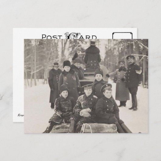 ロシアの息子ツァオヴィチ・アレクシス・ロマーノフ ポストカード (正面/裏面)