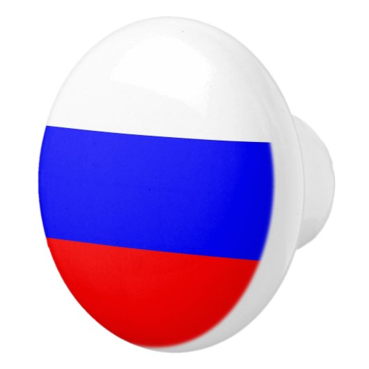 ロシアの旗とセラミックノブの引っ張り セラミックノブ (右)