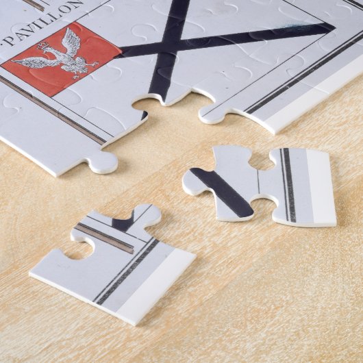 ロシアの旗のフランスのな本から、c.1819印を付けます ジグソーパズル (側面)