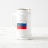 ロシアの旗の(軽い)マグ ビールジョッキ (正面左)