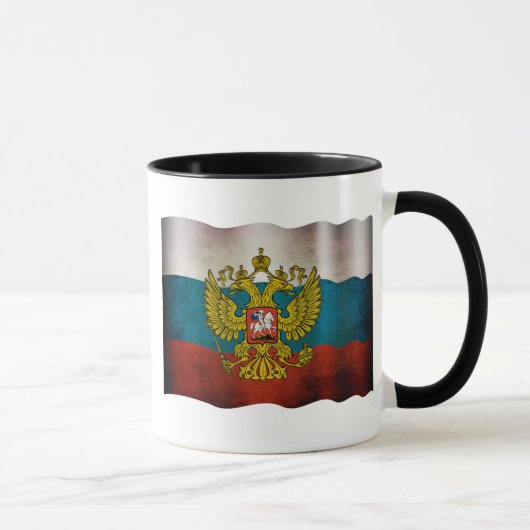 ロシアの旗を振っている マグカップ (右)