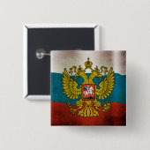 ロシアの旗を振っている 缶バッジ (正面&裏面)