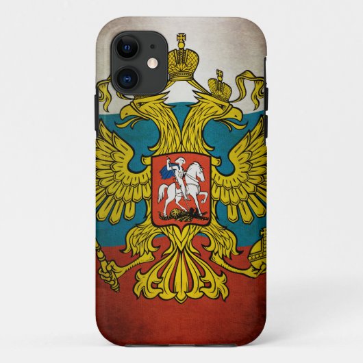 ロシアの旗を振っている Case-Mate iPhoneケース (裏面)