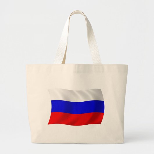 ロシアの旗トートバッグ ラージトートバッグ (正面)