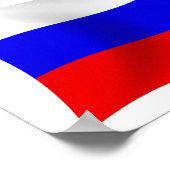 ロシアの旗ポスター印刷 ポスター (角)