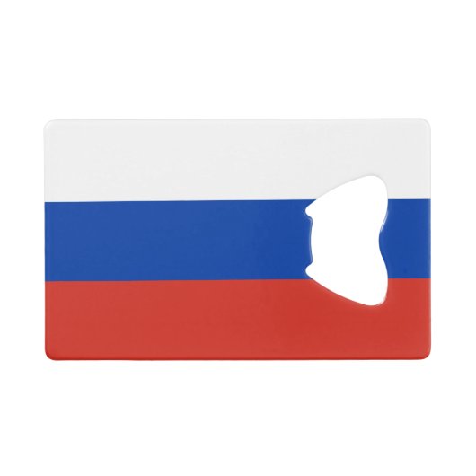 ロシアの旗 クレジットカード栓抜き (正面(横))