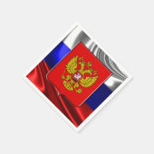 ロシアの旗 スタンダードカクテルナプキン (角)
