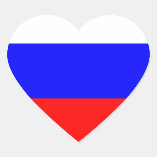 ロシアの旗 ハートシール (正面)