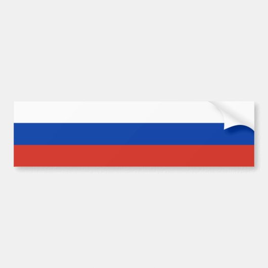 ロシアの旗 バンパーステッカー (正面)