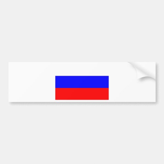 ロシアの旗 バンパーステッカー (正面)