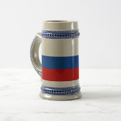 ロシアの旗 ビールジョッキ (正面左)
