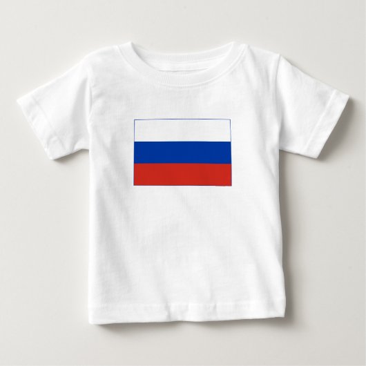 ロシアの旗 ベビーTシャツ (正面)