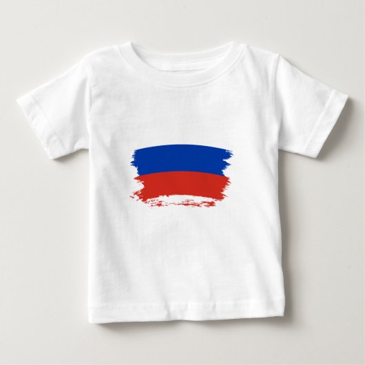 ロシアの旗 ベビーTシャツ (正面)