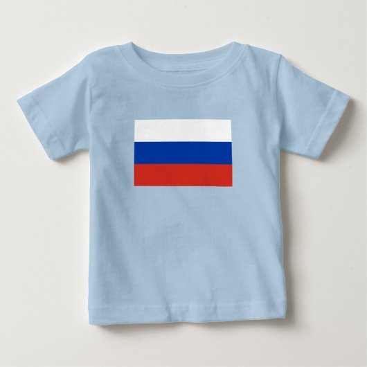 ロシアの旗 ベビーTシャツ (正面)
