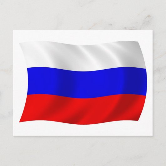 ロシアの旗 ポストカード (正面)