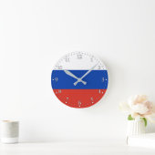 ロシアの旗 ラウンド壁時計 (ホーム)