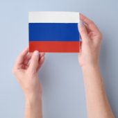 ロシアの旗 - ロシア国旗 - トリコロール チラシ (手)