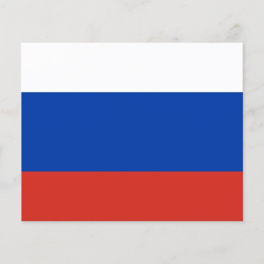 ロシアの旗 - ロシア国旗 - トリコロール チラシ (正面)