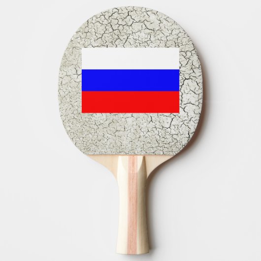 ロシアの旗 卓球ラケット (正面)