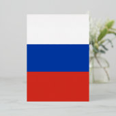 ロシアの旗 箔招待状 (立ち正面)