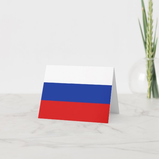 ロシアの旗Notecard カード (正面)