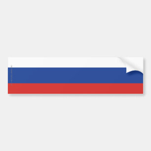 ロシアの明白な旗 バンパーステッカー