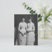 ロシアの未来ツァリナ・アレクサンドラと姉妹アイリーン ポストカード (スタンド正面)