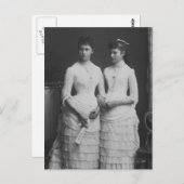 ロシアの未来ツァリナ・アレクサンドラと姉妹アイリーン ポストカード (正面/裏面)