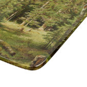 ロシアの林(素朴横) （緑の森） カッティングボード (角)