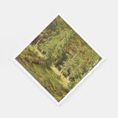 ロシアの林(素朴横) （緑の森） スタンダードランチョンナプキン (角)