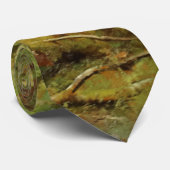 ロシアの林(素朴横) （緑の森） ネクタイ (ロール)