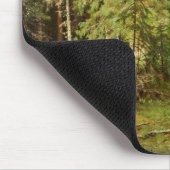 ロシアの林(素朴横) （緑の森） マウスパッド (コーナー)