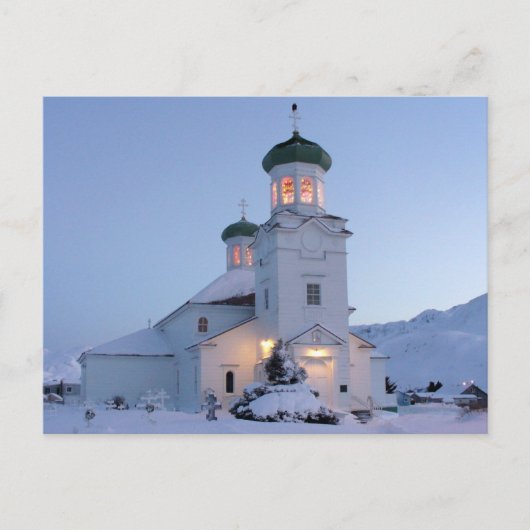 ロシアの正教会 シーズンポストカード (正面)