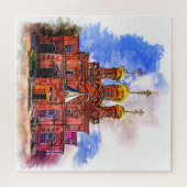 ロシアの正教会。スケッチスタイルイラストレーション ジグソーパズル (横)