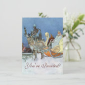 ロシアの氷の女王 プリンセス トナカイ 招待状 (スタンド正面)