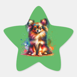 ロシアの犬 星シール