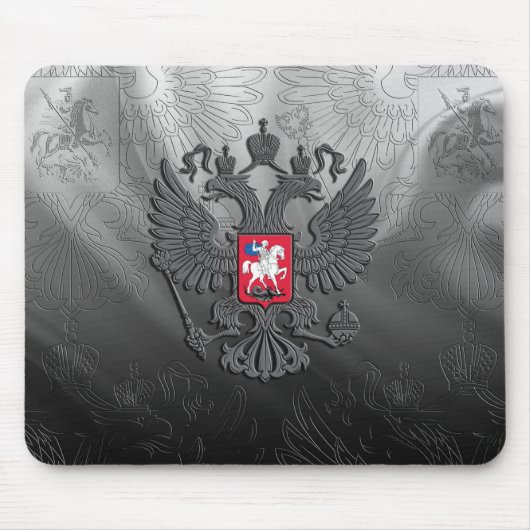 ロシアの紋章付き外衣 マウスパッド (正面)