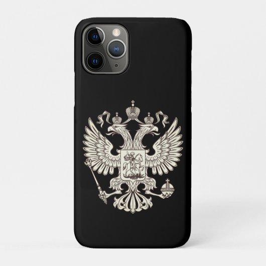 ロシアの紋章 – ホワイトバージョン Case-Mate iPhoneケース (裏)