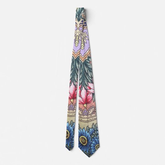 ロシアの織り模様のネックタイ ネクタイ (裏面)