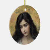 ロシアの美しい(Konstantin Makovsky) セラミックオーナメント (右)