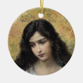 ロシアの美しい(Konstantin Makovsky) セラミックオーナメント (正面)