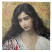 ロシアの美しい(Konstantin Makovsky) タイル (正面)