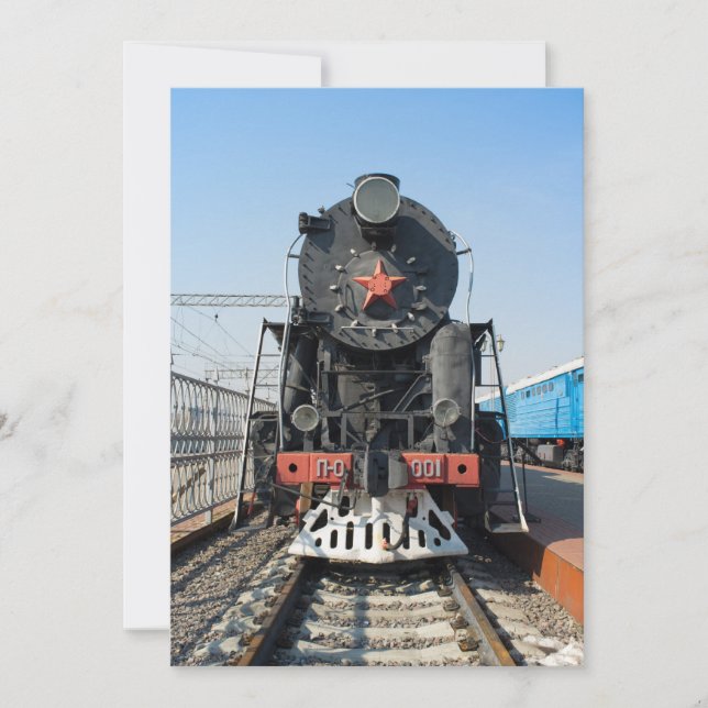 ロシアの蒸気機関車P-0001勝利（ポベダ） (正面)