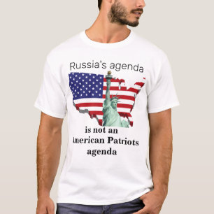 ロシアの議題はアメリカの愛国者の議題ではない Tシャツ