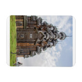 ロシアの豪華な木造教会 マグネット (横)