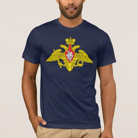 ロシアの軍隊の紋章のTシャツ Tシャツ (正面)