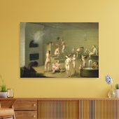 ロシアの風呂， 1825 キャンバスプリント (インサイチュ (リビング))